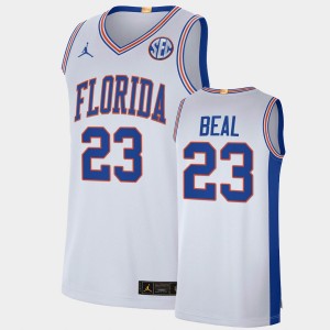 Men's Florida Gators College Basketball White Bradley Beal #23 Elite Limited Alumni Jersey 714154-281