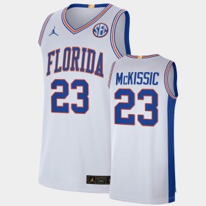 Men's Florida Gators College Basketball White Brandon McKissic #23 Elite Limited Jersey 682219-325