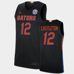 Men's Florida Gators Alumni Limited Black Colin Castleton #12 Elite Limited College Basketball Jersey 587892-570