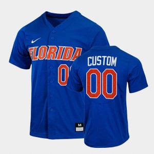 Men's Florida Gators College Baseball Royal Custom #00 2022 Full-Button Jersey 202820-929