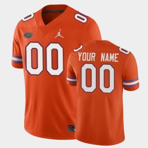 Men's Florida Gators Game Orange Custom #00 Jersey 857258-964