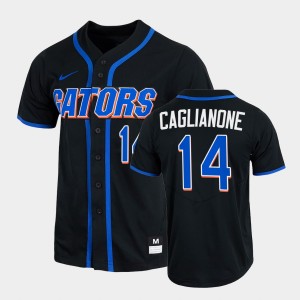 Men's Florida Gators College Baseball Black Jac Caglianone #14 2022 Full-Button Jersey 952539-438
