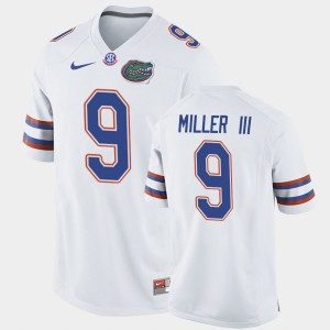 Men's Florida Gators College Football White Jack Miller III #9 Jersey 897801-251