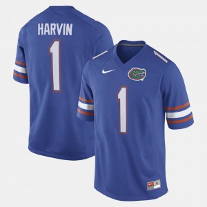 Men's Florida Gators Alumni Football Game Royal Blue Percy Harvin #1 Jersey 282478-585