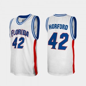 Men's Florida Gators Alumni White Al Horford #42 College Baketball Jersey 905905-973
