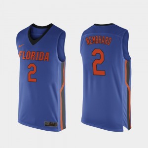 Men's Florida Gators Replica Royal Blue Andrew Nembhard #2 College Basketball Jersey 540426-183