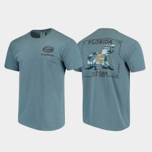 Men's Florida Gators State Scenery Blue Comfort Colors T-Shirt 904735-363