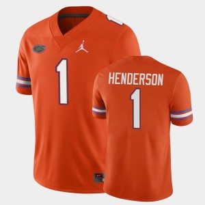 Men's Florida Gators Game Orange CJ Henderson #1 College Football Jersey 117563-439
