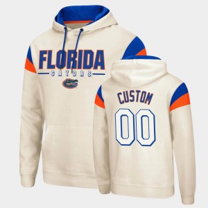 Men's Florida Gators Fortress Cream Custom #00 Pullover Hoodie 111162-291