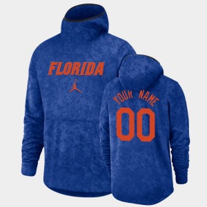 Men's Florida Gators Basketball Spotlight Royal Custom #00 Pullover Team Logo Hoodie 306786-891