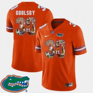 Men's Florida Gators Pictorial Fashion Orange DeAndre Goolsby #30 Football Jersey 443143-546