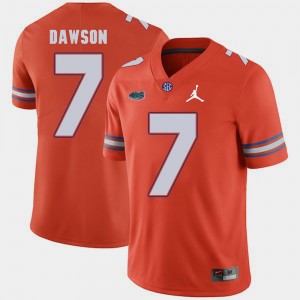 Men's Florida Gators Jordan Brand Orange Duke Dawson #7 Replica 2018 Game Jersey 461514-407