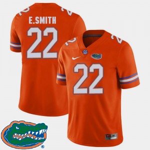 Men's Florida Gators College Football Orange E.Smith #22 2018 SEC Jersey 594883-393