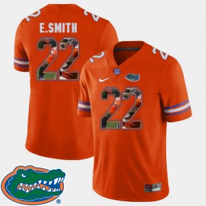 Men's Florida Gators Pictorial Fashion Orange E.Smith #22 Football Jersey 637917-616