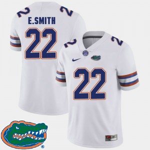 Men's Florida Gators College Football White E.Smith #22 2018 SEC Jersey 329800-581