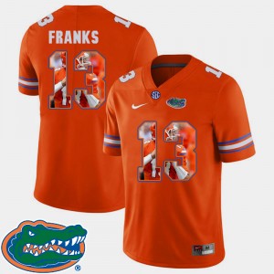 Men's Florida Gators Pictorial Fashion Orange Feleipe Franks #13 Football Jersey 472313-103