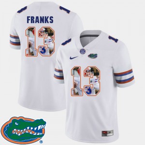 Men's Florida Gators Pictorial Fashion White Feleipe Franks #13 Football Jersey 522957-560