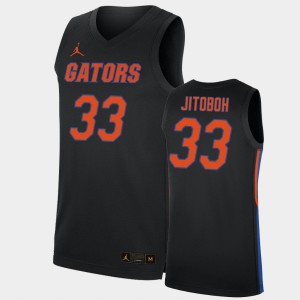 Men's Florida Gators Replica Black Jason Jitoboh #33 College Basketball Jersey 718862-735
