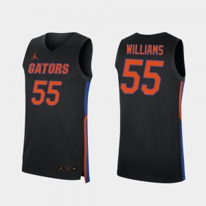 Men's Florida Gators Replica Black Jason Williams #55 2019-20 College Basketball Jersey 783702-792