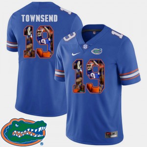 Men's Florida Gators Pictorial Fashion Royal Johnny Townsend #19 Football Jersey 690353-559