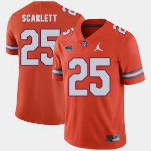 Men's Florida Gators Jordan Brand Orange Jordan Scarlett #25 Replica 2018 Game Jersey 722402-125