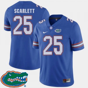 Men's Florida Gators College Football Royal Jordan Scarlett #25 2018 SEC Jersey 365315-787