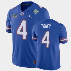 Men's Florida Gators 2020 Cotton Bowl Royal Kadarius Toney #4 Game Jersey 803353-871