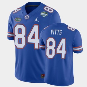 Men's Florida Gators 2020 Cotton Bowl Royal Kyle Pitts #84 Game Jersey 833673-261