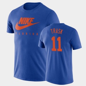 Men's Florida Gators Spring Break Futura Royal Kyle Trask #11 Essential Futura T-Shirt 668470-307
