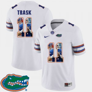 Men's Florida Gators Pictorial Fashion White Kyle Trask #11 Football Jersey 186967-576