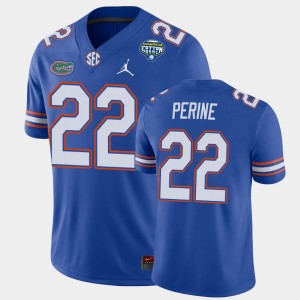 Men's Florida Gators 2020 Cotton Bowl Royal Lamical Perine #22 Game Jersey 972261-460