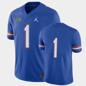 Men's Florida Gators Limited Royal #1 Jordan Brand Football Jersey 971459-952