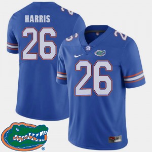 Men's Florida Gators College Football Royal Marcell Harris #26 2018 SEC Jersey 185073-397