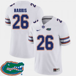 Men's Florida Gators College Football White Marcell Harris #26 2018 SEC Jersey 425229-450