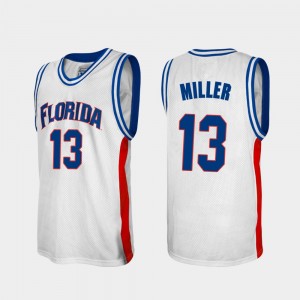 Men's Florida Gators Alumni White Mike Miller #13 College Baketball Jersey 410745-514