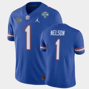 Men's Florida Gators 2020 Cotton Bowl Royal Reggie Nelson #1 Game Jersey 797844-584