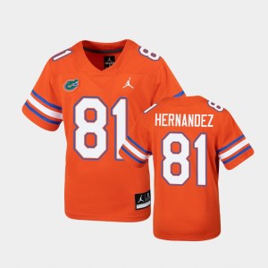 Youth Florida Gators Untouchable Orange Aaron Hernandez #81 Football Jersey 610110-894