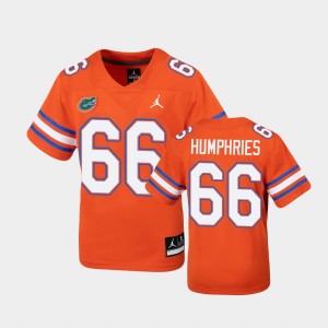 Youth Florida Gators Untouchable Orange Jaelin Humphries #66 Football Jersey 157303-652